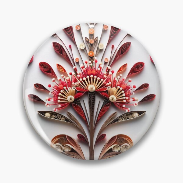 Item preview, Grevillea Quilling Digital Australian Wildflower designed and sold by Rachael Taylor.