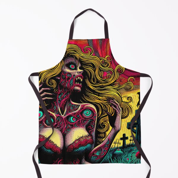 Item preview, Trippy Psychedelic Nightmare Zombie Girl designed and sold by AIPixelMaster.