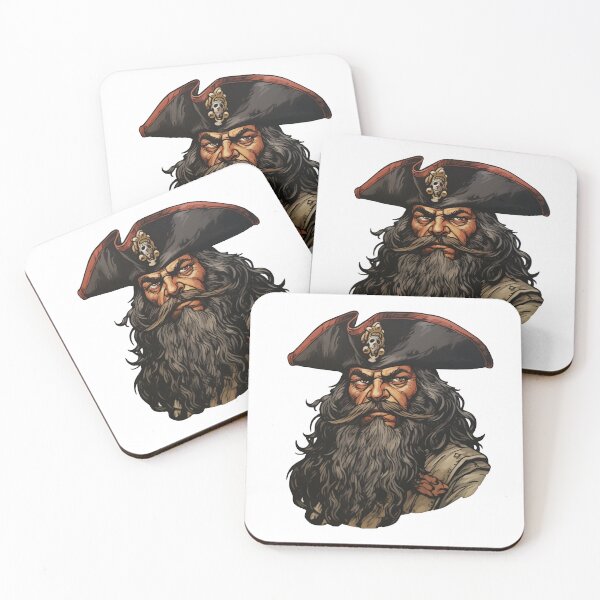 Item preview, Blackbeard, legendary pirate designed and sold by MidArtForge.