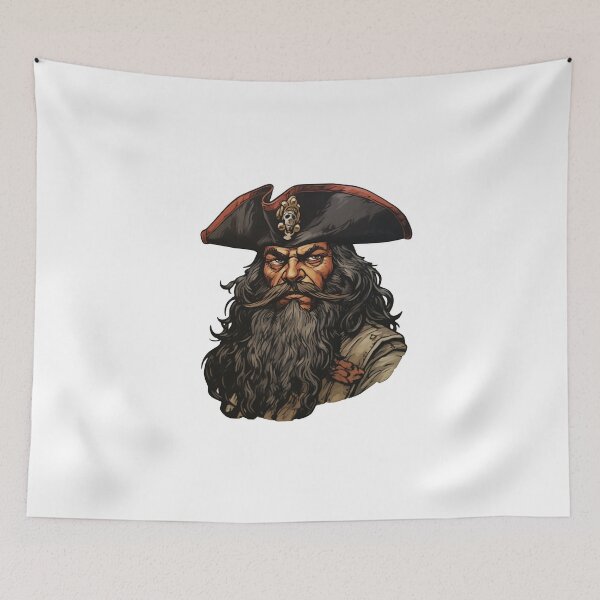 Item preview, Blackbeard, legendary pirate designed and sold by MidArtForge.
