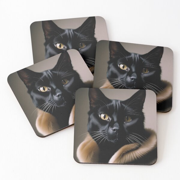 Item preview, Anthropomorphic Cat Collection - Domestic Shorthair #33 Black Cat designed and sold by elektronen.