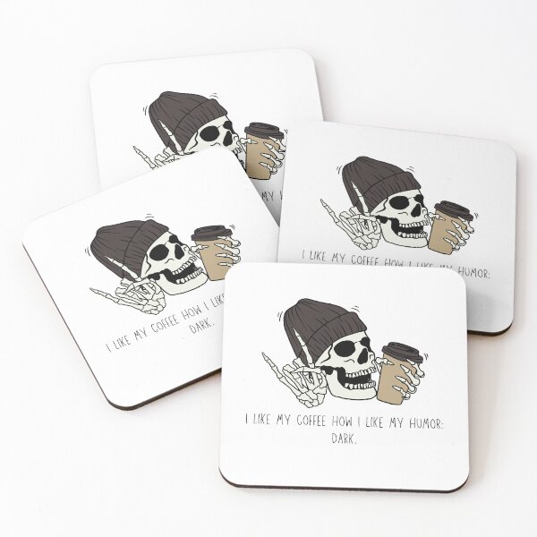 Item preview,  I like my coffee how I like my humor - DARK.. designed and sold by TheMerchPeddler.