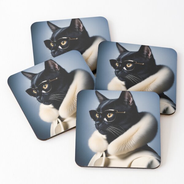 Item preview, Anthropomorphic Cat Collection - Domestic Shorthair #34 Black Cat designed and sold by elektronen.
