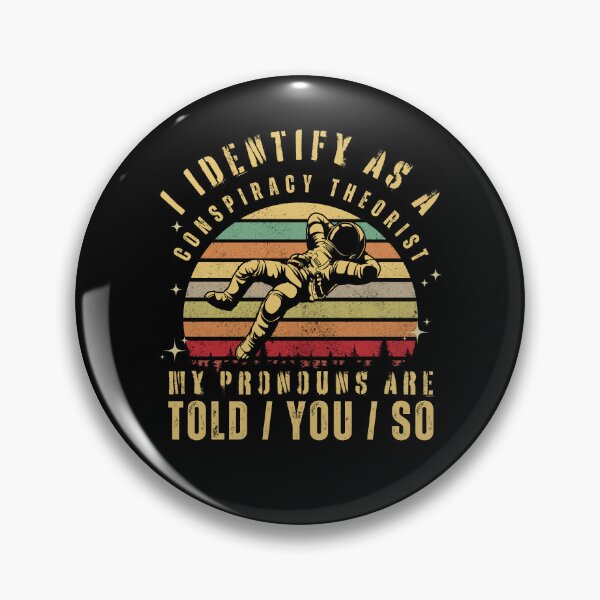 Item preview, Identify Conspiracy Theorist Astronaut Sunset Identify As Sunset Astronaut Funny Gift designed and sold by Jungle Hub.