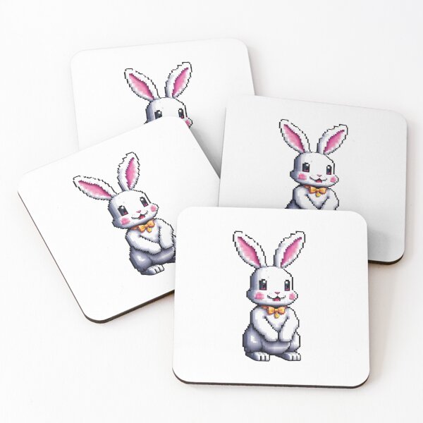Item preview, Cute pixel elegant bunny designed and sold by HarriPaloma.