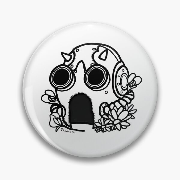 Item preview, Ghost - Sodo Impera Mask - Black & White with Flowers designed and sold by PhantomMin.