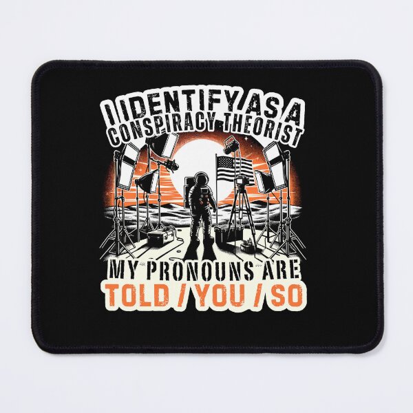 Item preview, Identify Conspiracy Theorist Sunset Astronaut Identify As Sunset Astronaut Funny Gift designed and sold by Jungle Hub.
