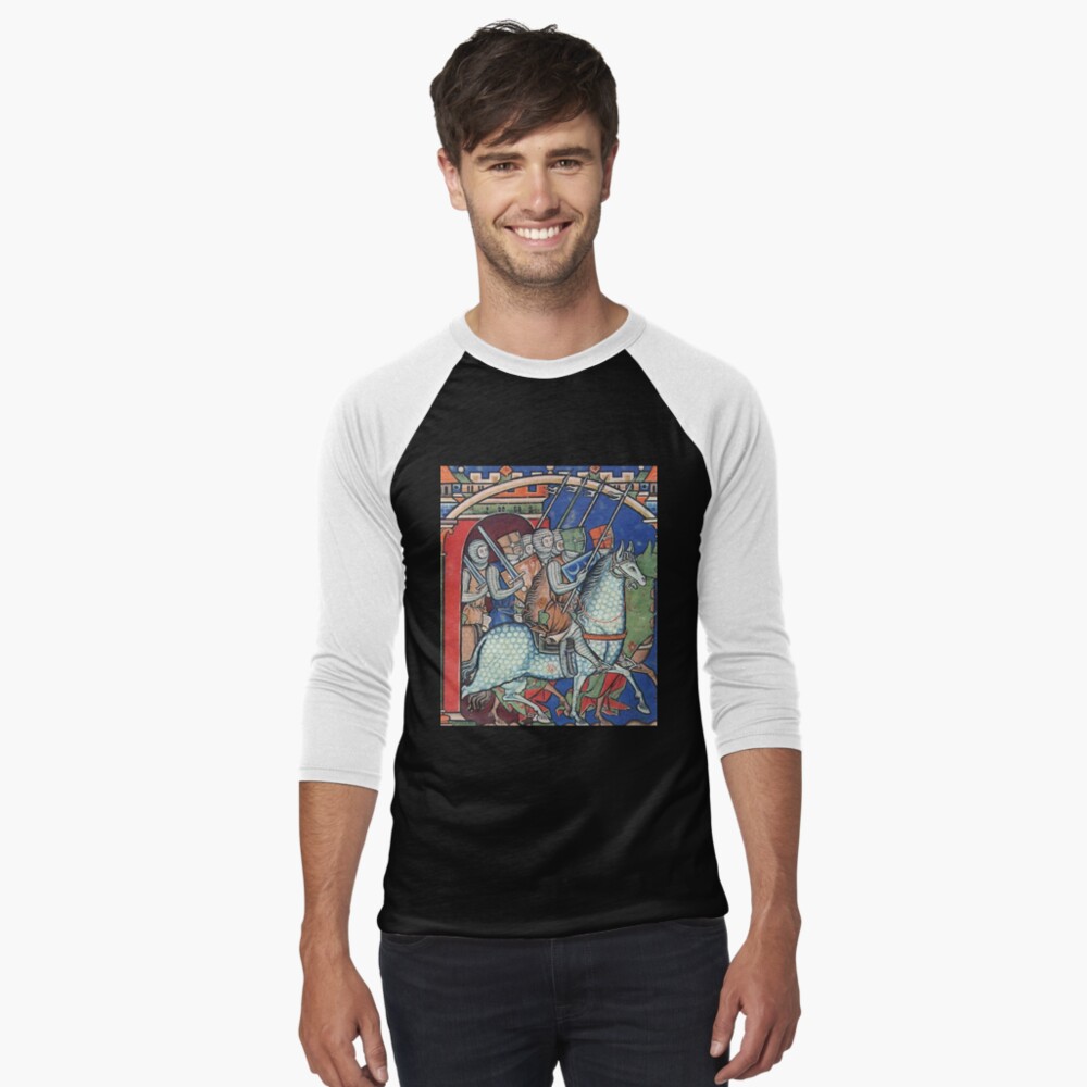 Vista previa del artículo con la obra «Camiseta ¾ estilo béisbol», diseñado y vendido por VintageManiac.