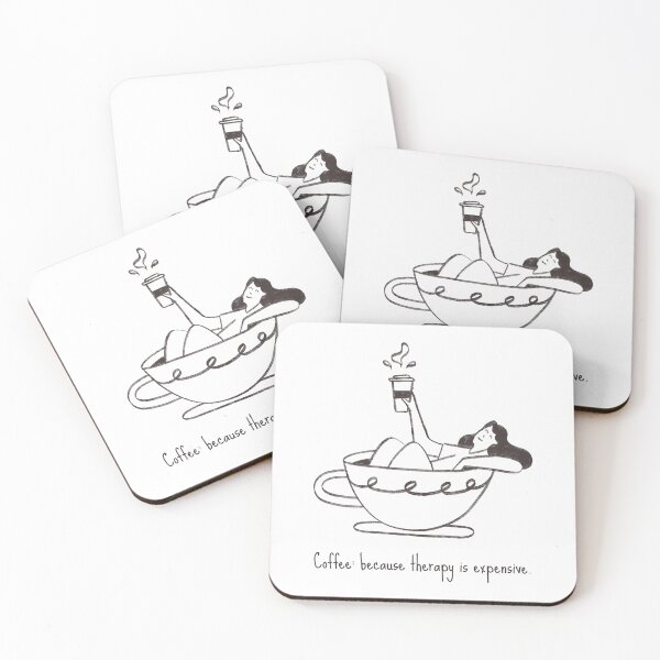 Item preview, Coffee: because therapy is expensive... designed and sold by TheMerchPeddler.