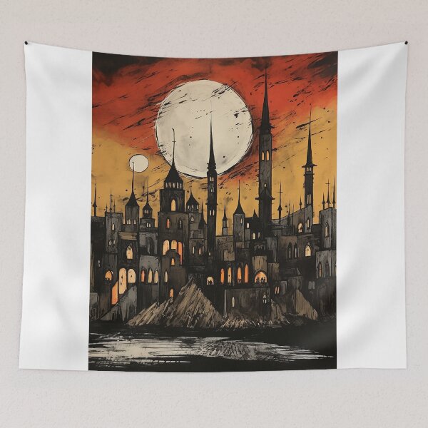 Item preview, Erbil  travel vintage colorful anime graphics designed and sold by wonderfulpark.