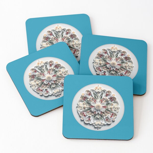 Item preview, Gum Blossom (Eucalyptus Flower) Quilling Digital Australian Wildflower designed and sold by Rachael Taylor.