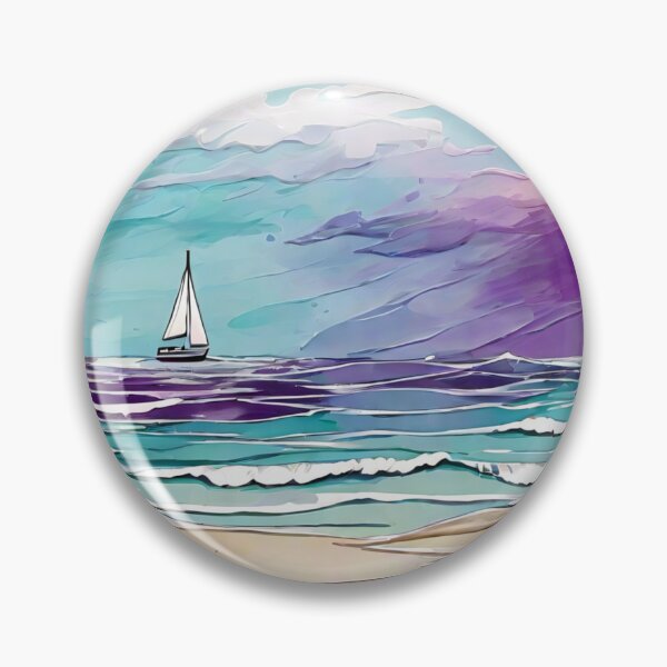 Item preview, Calm Seascape Sticker (366) designed and sold by WASjourney.