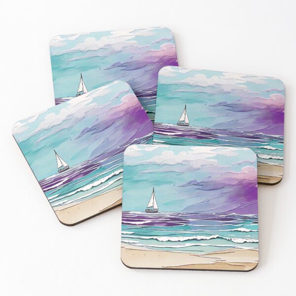 Item preview, Calm Seascape Sticker (366) designed and sold by WASjourney.