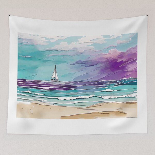 Item preview, Calm Seascape Sticker (366) designed and sold by WASjourney.