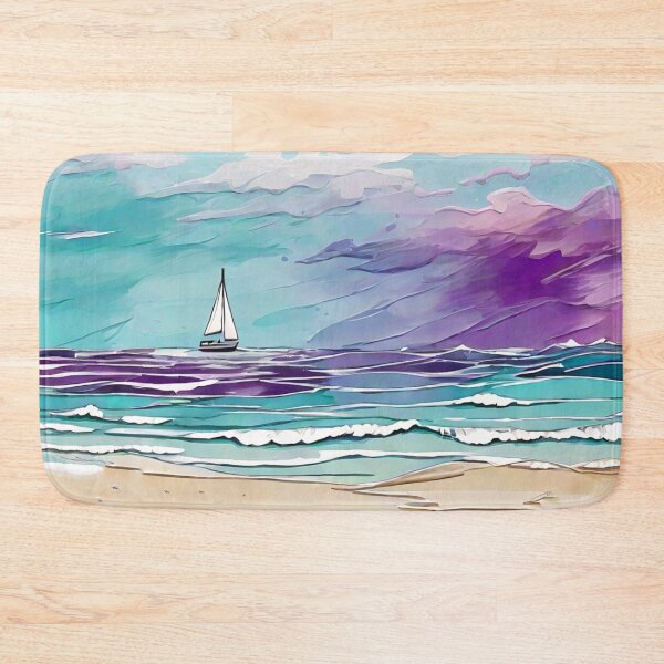 Item preview, Calm Seascape Sticker (366) designed and sold by WASjourney.