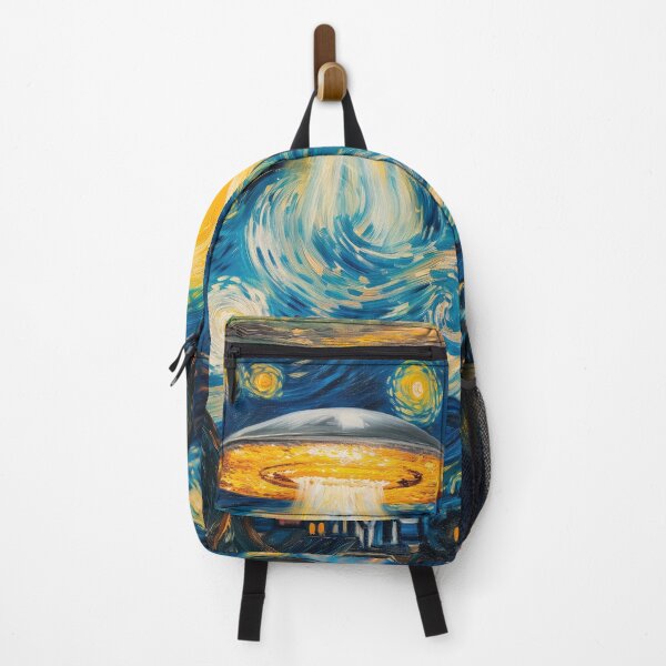 Item preview, Vincent Van Gogh - The Starry Night UFO Invasion, Alien Invasion designed and sold by PrintShangri-La.