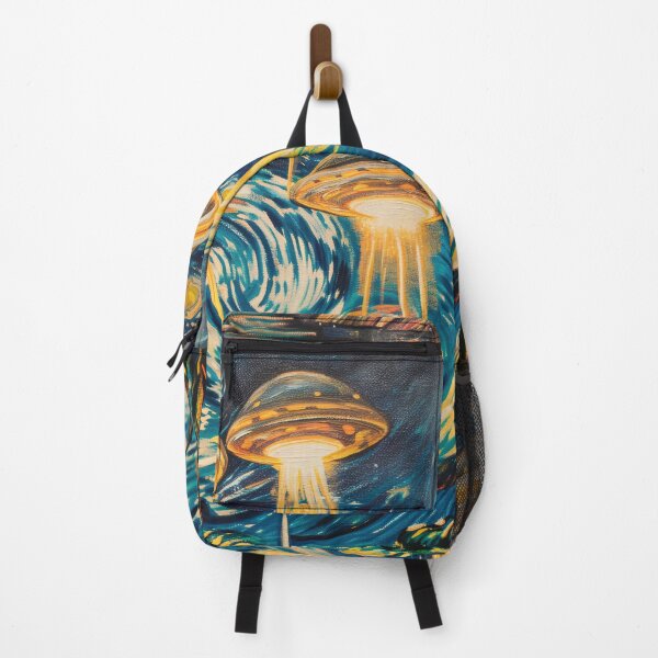 Item preview, Vincent Van Gogh - The Starry Night UFO Invasion, Alien Invasion designed and sold by PrintShangri-La.