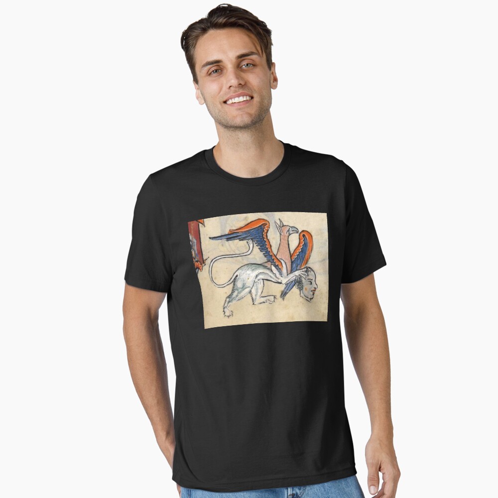 Vista previa del artículo con la obra «Camiseta esencial», diseñado y vendido por VintageManiac.
