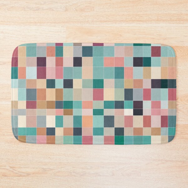 Item preview, small mosaic color block pattern lite pastel tone designed and sold by JangmiHorang.
