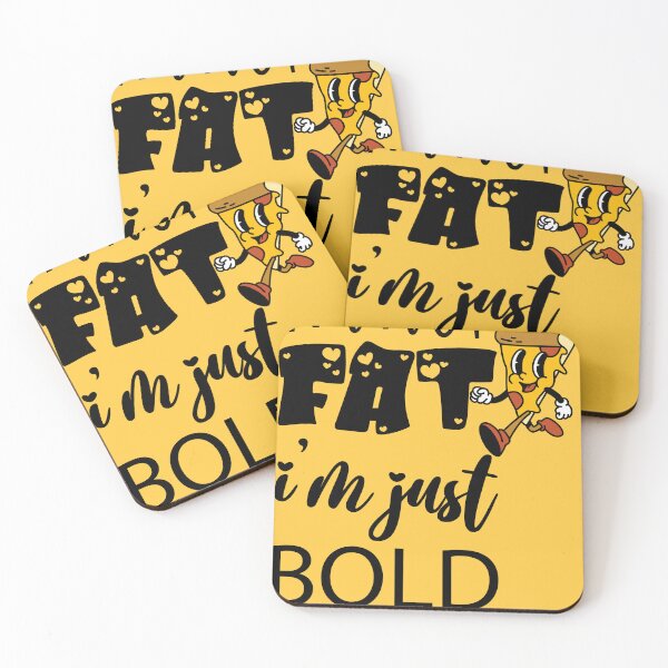 Item preview, I Am Not Fat, I'm Just Bold designed and sold by Funky  Fibers.