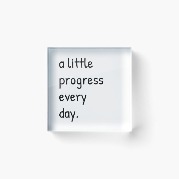 Item preview, Little progress every day - white designed and sold by Amerant.