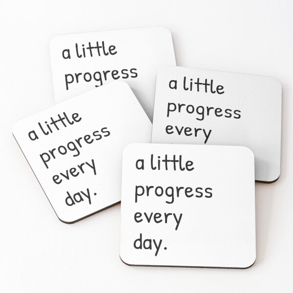 Item preview, Little progress every day - white designed and sold by Amerant.