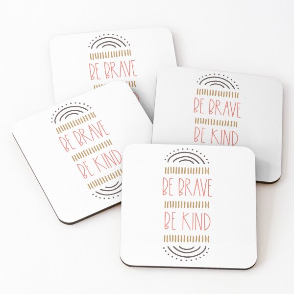 Item preview, Be brave be Kind inspirational quote designed and sold by Safarichic.