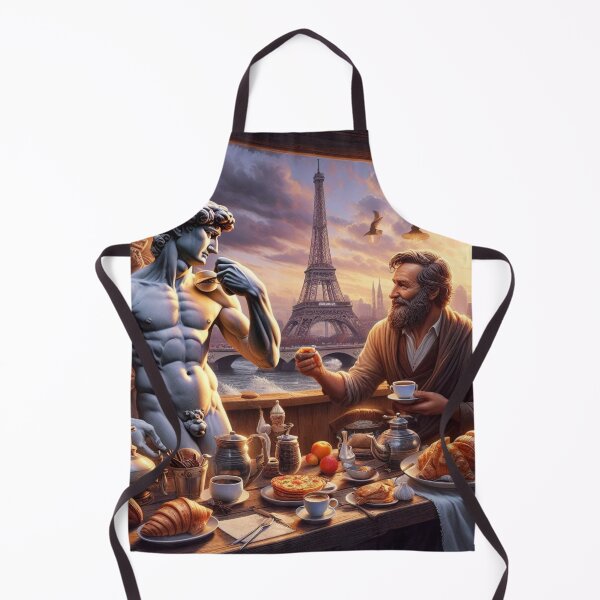 Item preview, Michelangelo has coffee with his David designed and sold by Theudric.