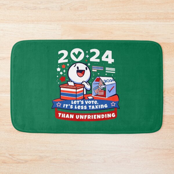 Item preview, Vote With Ease Tee - 'Less Taxing Than Unfriending' 2024 Election Humor Shirt designed and sold by FebricFusion.
