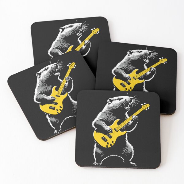 Item preview, Groundhog playing golden guitar designed and sold by MindFrank.
