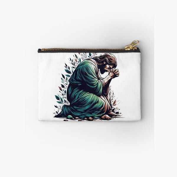 Item preview,  "Prayer and Grief (Matthew 26:36-39): Jesus took his disciples to Gethsemane. There, Jesus, overwhelmed with sorrow and distress, fell with his face to the ground and prayed." designed and sold by PaintMeWorld.