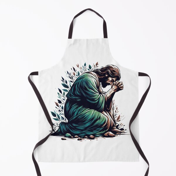 Item preview, "Prayer and Grief (Matthew 26:36-39): Jesus took his disciples to Gethsemane. There, Jesus, overwhelmed with sorrow and distress, fell with his face to the ground and prayed." designed and sold by PaintMeWorld.