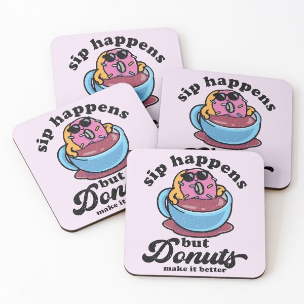 Item preview, Funny Kawaii Donuts Puns For Coffee And Donuts Lovers  designed and sold by fooderiffic.