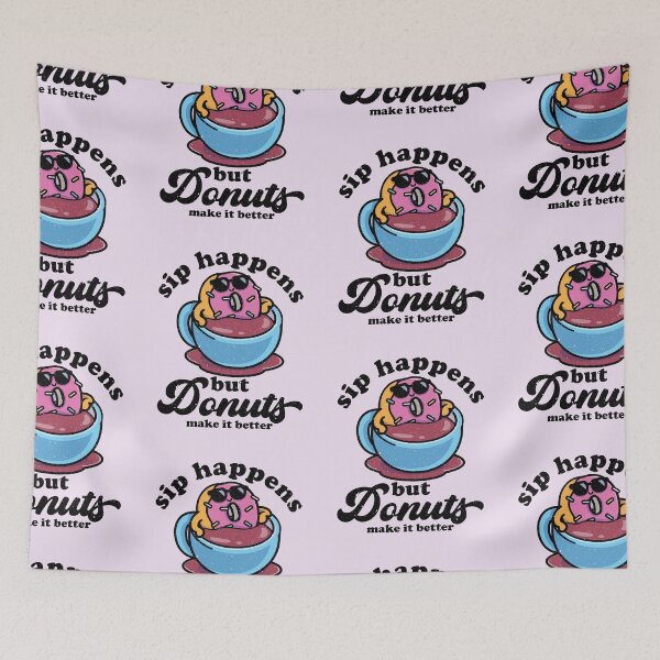 Item preview, Funny Kawaii Donuts Puns For Coffee And Donuts Lovers  designed and sold by fooderiffic.