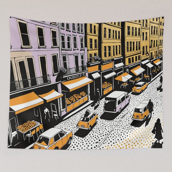 Item preview, Whimsical Marketplace Dreamscape designed and sold by PanoramaPrints.