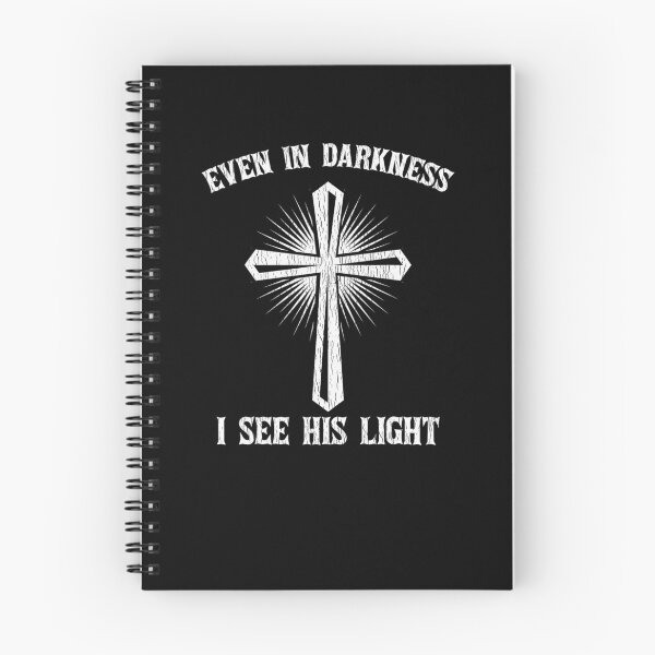 Item preview, Even In Darkness I See His Light GOD Cross Jesus Christian designed and sold by taaddison50.