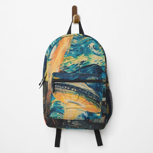Item preview, Vincent Van Gogh - The Starry Night UFO Invasion, Alien Invasion designed and sold by PrintShangri-La.