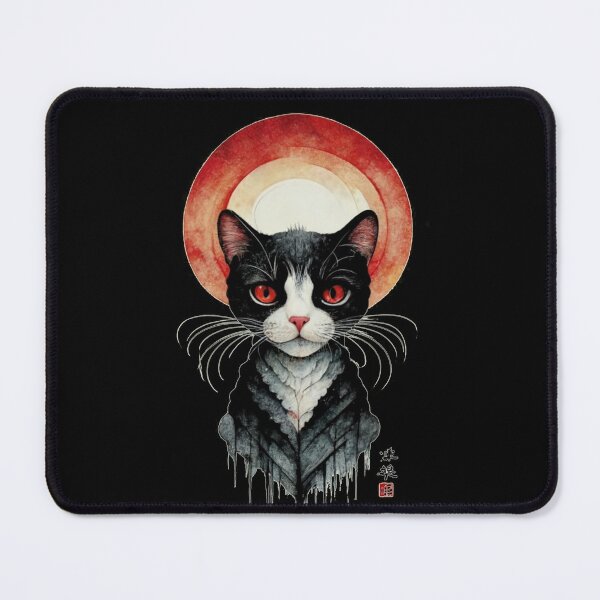 Item preview, Cat At Sunset Japanese Style designed and sold by YoungMind95.