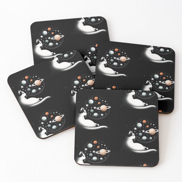 Item preview, Cat looking at planets in the universe  designed and sold by Natuloveit.