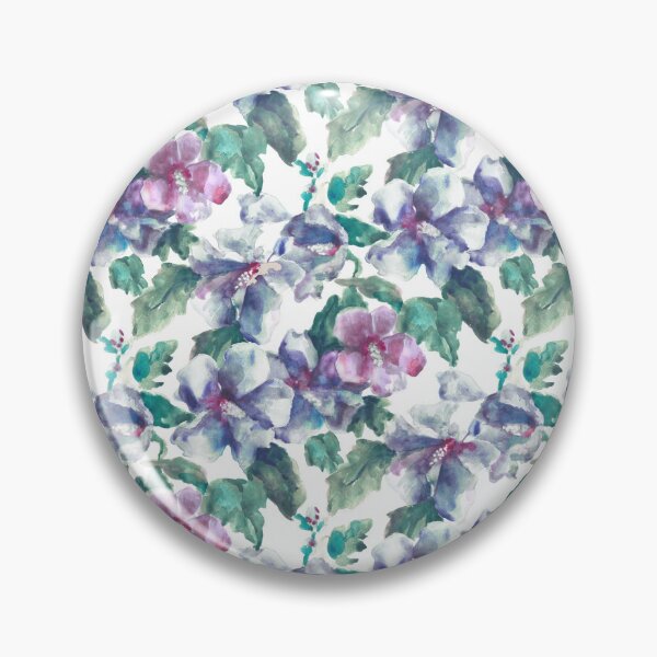 Item preview, Copy of big floral classic watercolor handmade white designed and sold by Alessandro Remo Mazzoni Remotextiles.