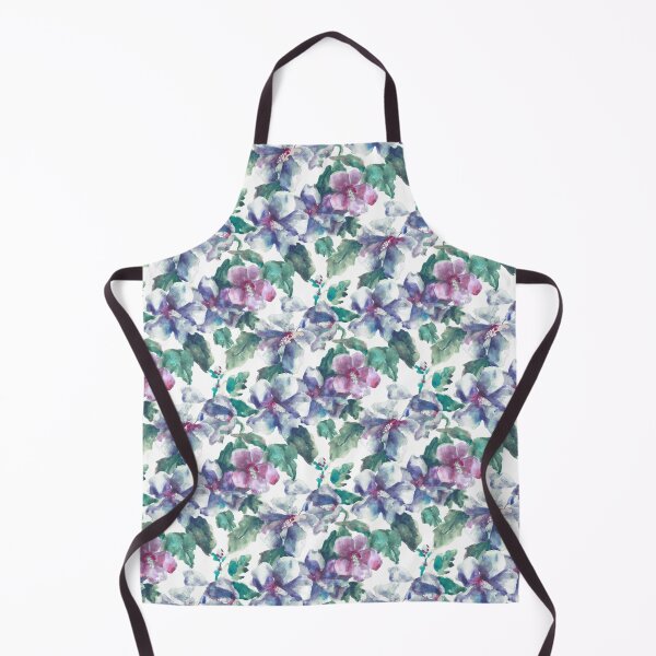 Item preview, Copy of big floral classic watercolor handmade white designed and sold by Alessandro Remo Mazzoni Remotextiles.
