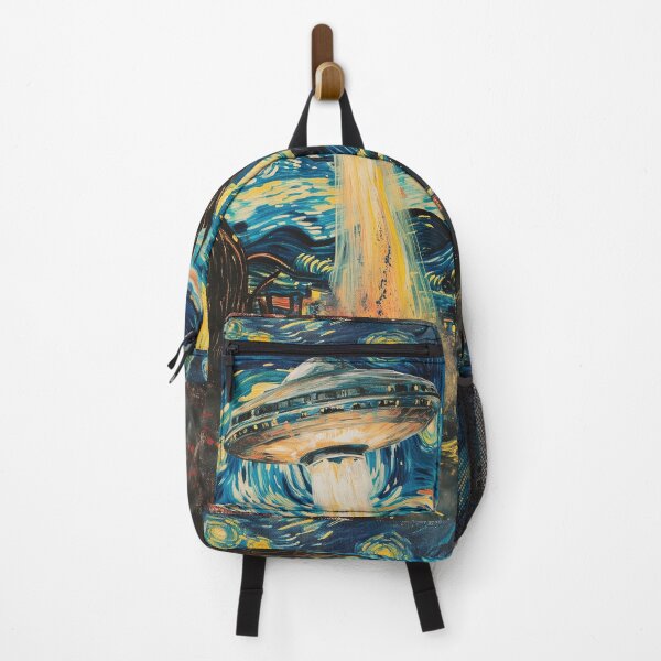 Item preview, Vincent Van Gogh - The Starry Night UFO Invasion, Alien Invasion designed and sold by PrintShangri-La.