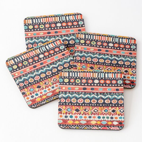 Item preview, Traditional Kilim Pattern, Ethnic Abstract Scandinavian Design in Watercolor - Tribal, Indian & Aztec Vintage Pattern - Batik designed and sold by MyArt23.