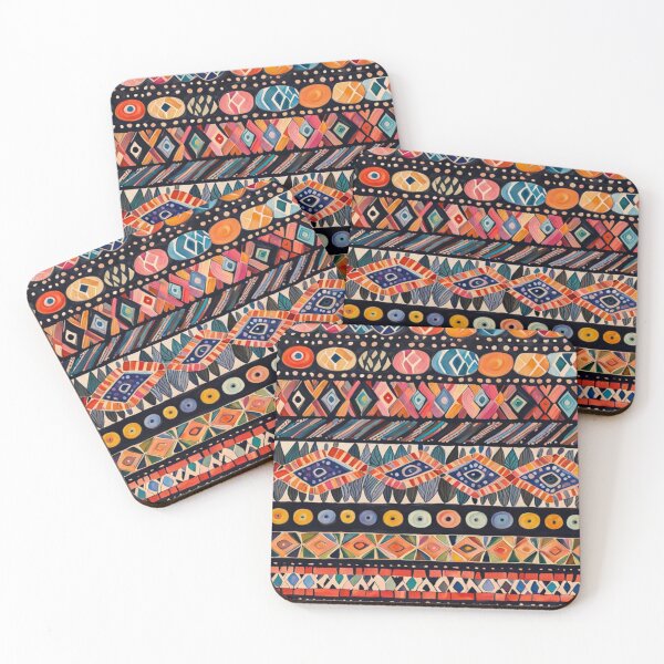 Item preview, Traditional Kilim Pattern, Ethnic Abstract Scandinavian Design in Watercolor - Tribal, Indian & Aztec Vintage Pattern - Batik designed and sold by MyArt23.