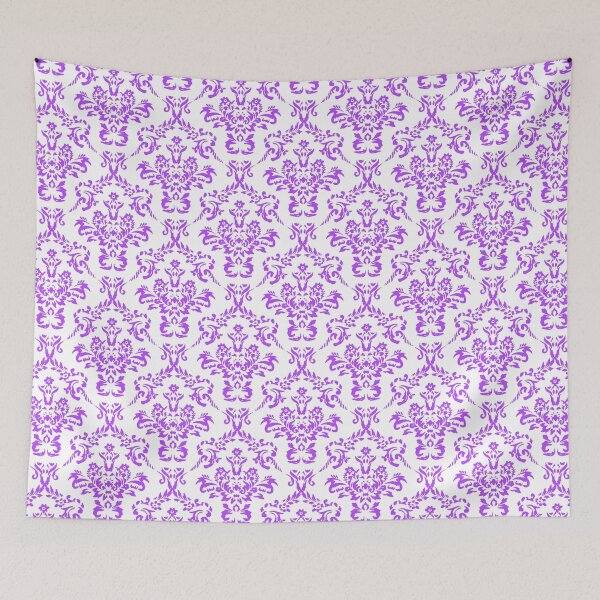 Item preview, Purple Ornamental Flower & Vines Pattern designed and sold by Jared Davies.