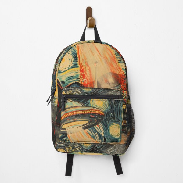 Item preview, Vincent Van Gogh - The Starry Night UFO Invasion, Alien Invasion designed and sold by PrintShangri-La.