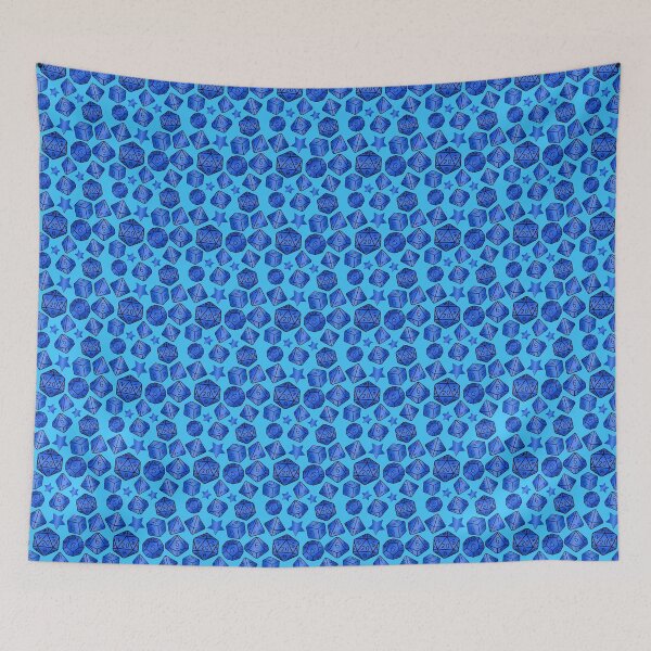 Item preview, Blue dice set designed and sold by Cthulhu loves crafts.