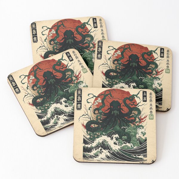 Item preview, great wave of cthulhu designed and sold by nerdyrock.