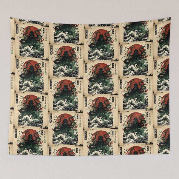 Item preview, great wave of cthulhu designed and sold by nerdyrock.