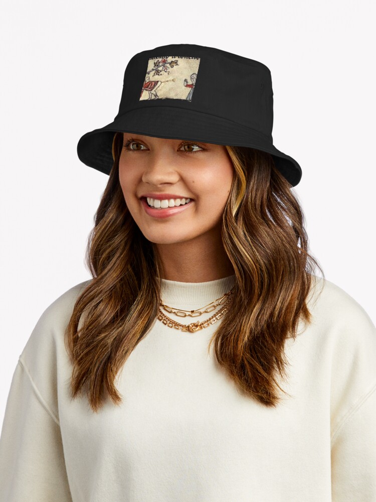Imagen 5 de 6, Gorro de pescador con la obra Meme De Criatura Medieval, diseñada y vendida por VintageManiac.